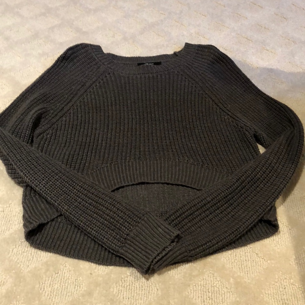 Cropped Knit Sweater